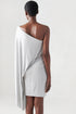 Jersey Short Cape Dress Grey XS S M L
